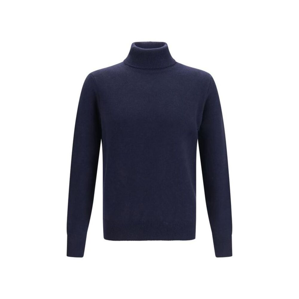 Aragona Cashmere Blue Cashmere Men's Turtleneck